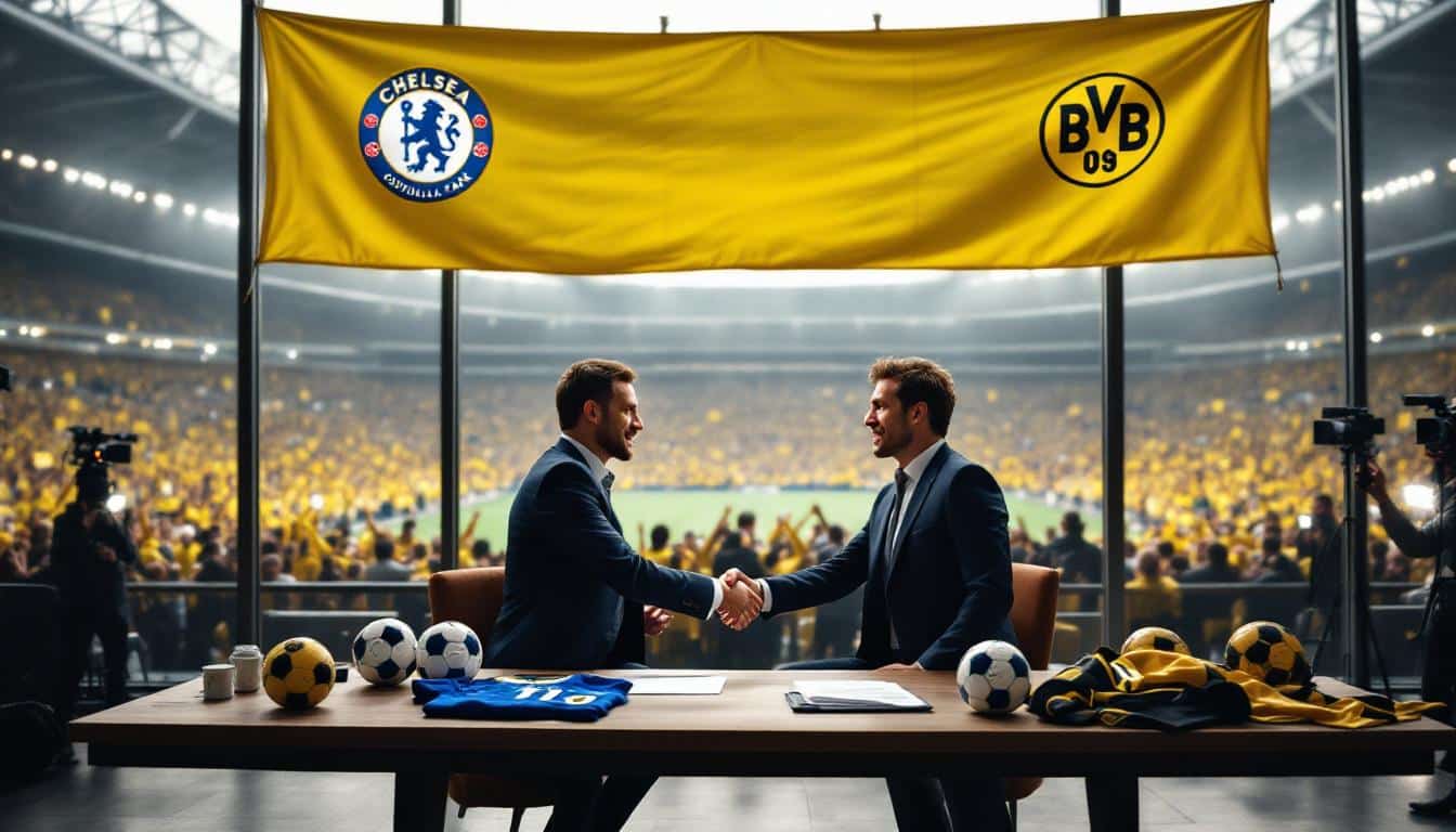découvrez les derniers développements du marché des transferts avec l'accord entre dortmund et chelsea concernant le jeune talent gittens. plongez dans les détails de ce transfert qui pourrait redéfinir l'avenir des deux clubs et marquer une étape importante dans la carrière du joueur.