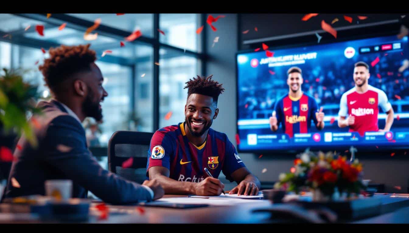 suivez en direct les évolutions du mercato ! jules koundé prolonge son contrat avec le fc barcelone, tandis que l'olympique lyonnais annonce fièrement l'arrivée de justin kluivert. restez informé des dernières news du football et des transferts majeurs.